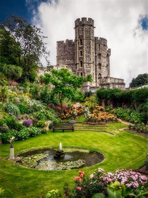 The Queens Garden Windsor Castle England Beautiful Castles