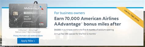 Maybe you would like to learn more about one of these? Expired Citi American Airlines 70,000 Miles Business ...
