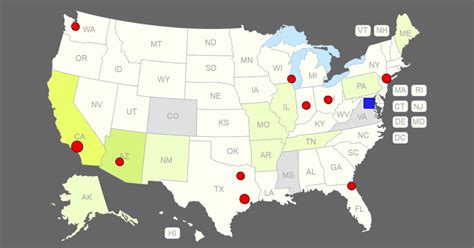 Interactive Usa Map Clickable Statescities