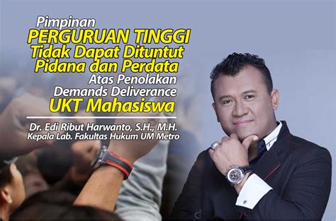 Pimpinan PT Tidak Dapat Dituntut Pidana dan Perdata Atas ...