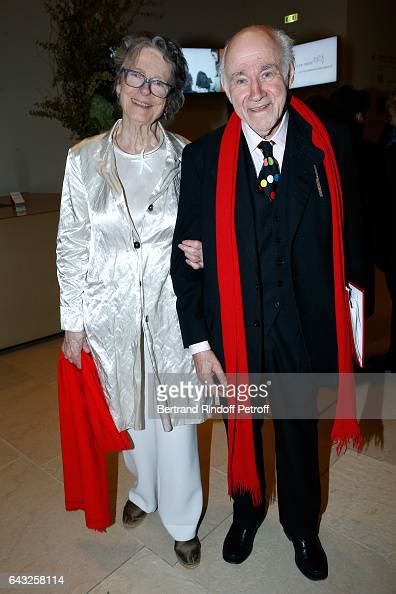 Pierre Rosenberg And His Wife Beatrice De Rothschild Attend The News