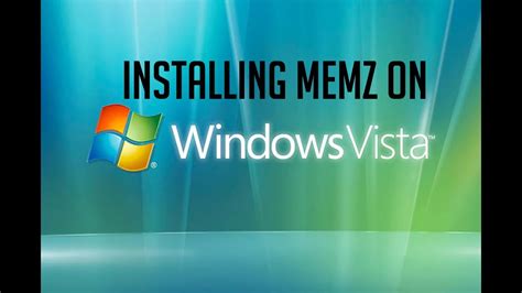 Installing Memz On Windows Vista Youtube