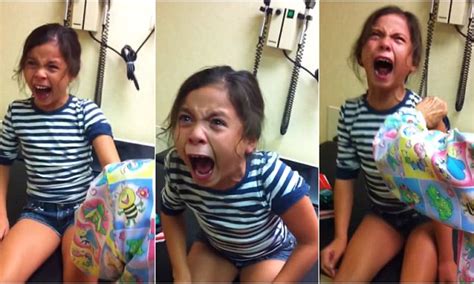 Young Girl Reacts Hyseritcally While Getting An Injection Daily Mail