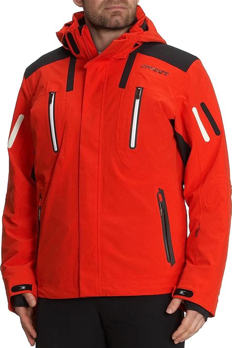 Spyder Monterosa Jacket Veste Ski Homme Volcanonoirblanc M Amazon