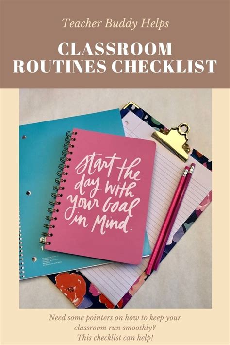 Get Your Free Downloadable Classroom Routines Checklist Classroom