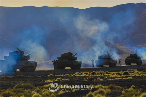 armored vehicles in long distance maneuver china military