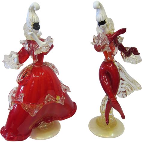Vintage Murano Figurine Pair From Zinziantiques On Ruby Lane