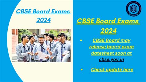 CBSE Board Exams 2024 CBSE Board May Release Board Exam Datesheet Soon