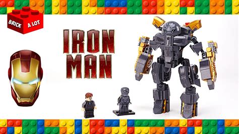 Lego Iron Man Mark 1 Mech Suit Unofficial Set Speed Build Youtube