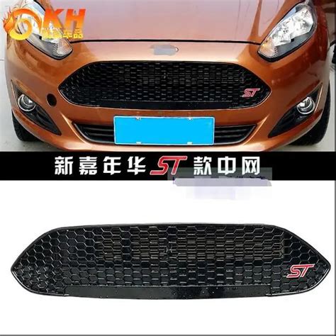 For Ford New Fiesta 2013 2014 2015 Abs Front Grille Black Varnish St