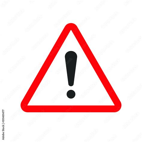 Caution Warning Sign Message Editable Triangle Hazard Symbol Vector