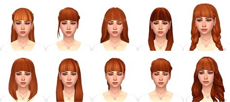 Sims 4 Cc Hair With Bangs Maxis Match Payvsa