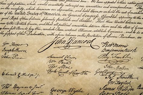 This Is The Most Valuable Signature On The Declaration Of Independence