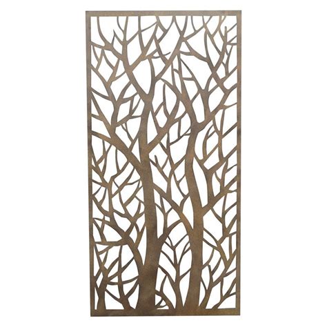 Forest Rusted Look Steel Screen | Decorative metal screen, Decorative ...