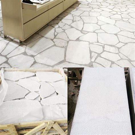 The Versatility Of Our Natural White Stone Crazy Paving Is Ideal For