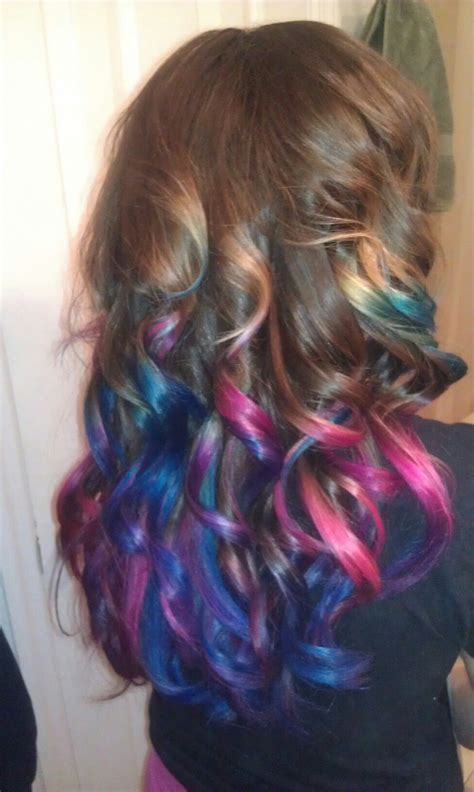 Rainbow Ombre Hair Pinterest