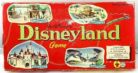 Mid Century 1954 Walt Disneys Disneyland Board Game Etsy Canada