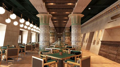 First Look 4 Space Designs Egyptian Themed Restaurant In Dubai