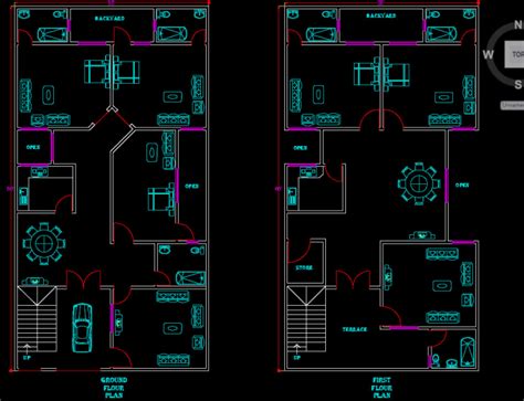 Autocad 2d House Plan Drawing Pdf Dimensions Autocad Plans Cadbull