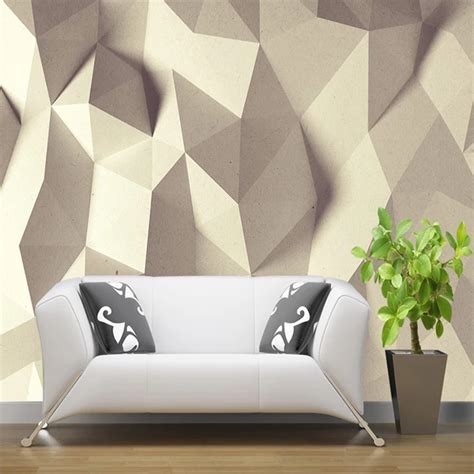 Custom Photo Wallpaper European Modern Simple 3d Creative Geometric