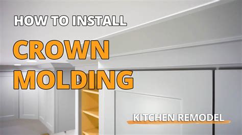 How To Install Kitchen Wall Cabinets With Crown Molding