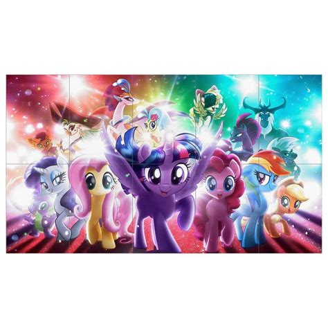 My Little Pony The Movie Block Giant Wall Art Poster