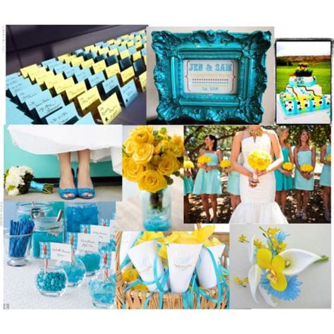 Wedding Inspiration Turquoise Wedding Theme Yellow