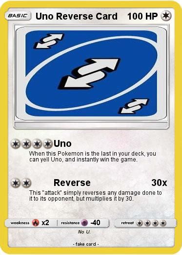 Pokémon Uno Reverse Card 13 13 Uno My Pokemon Card