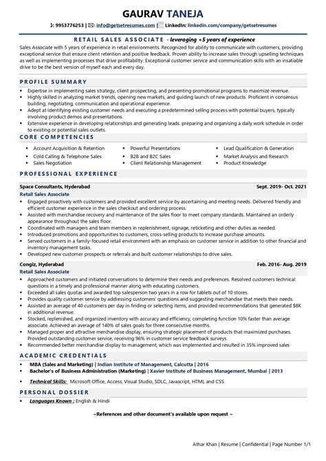 Retail Sales Associate Resume Examples And Template With Job Winning Tips