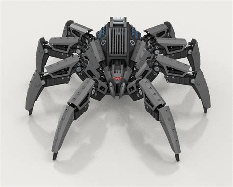 Robot Spider Preview 3docean Arte Robot Robot Art Futuristic Art