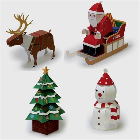 Papermau Christmas Time Cute Christmas Decorative Paper Toys By Kirin