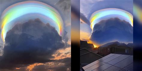 Super Rare And Beautiful Rainbow Cloud Appears In China And Astonishes