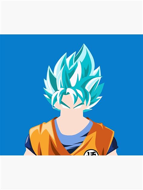 Super Saiyan Blue Goku Minimalist Art Poster For Sale By Mantiraptor