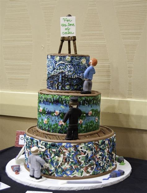 10 Amazing Art Inspired Cakes Gogh Cake Cake Art Artist Cake