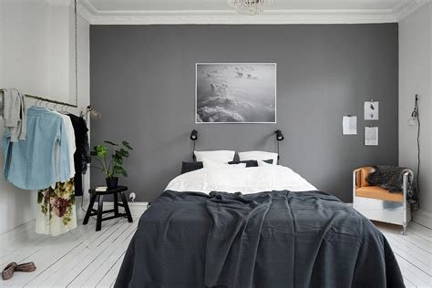 Bedroom With A Grey Wall Coco Lapine Designcoco Lapine