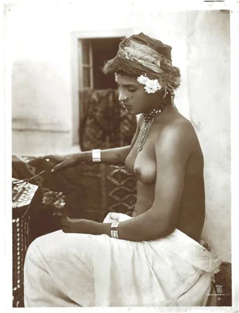 FOTO LEHNERT Landrock NR 65 hübsche nackte Frau female arabian Nude