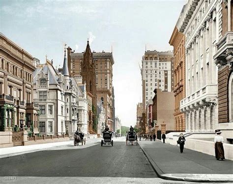 Fifth Avenue At 51st Street Looking North Ca 1900 New York New