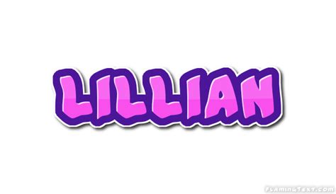 Lillian Logo Free Name Design Tool From Flaming Text