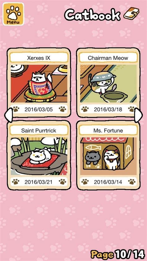 The one with all the cats and the neko atsume writing. Neko Atsume game guide: How to collect all the cats! | iMore