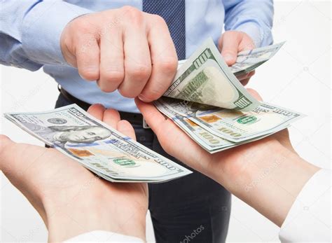Hands Exchanging Money — Stock Photo © Zestmarina 79129090