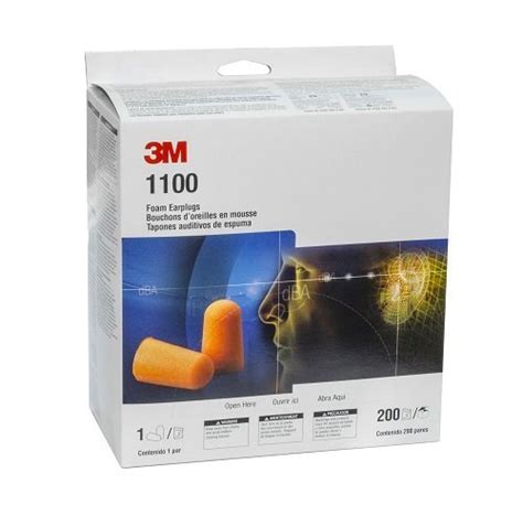 3m™ Foam Earplugs 1100 Uncorded Mass Technologies