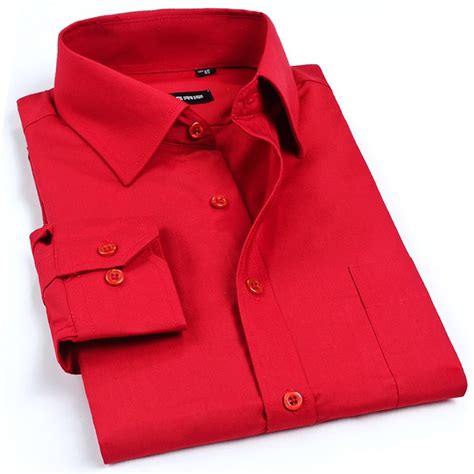 Free Shipping New Mens Commercial Pure Color Long Sleeve Shirt Mens