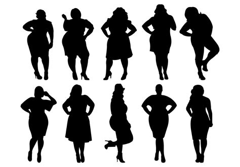 Fat Women Silhouettes Vector Download Free Vector Art Stock Graphics And Images