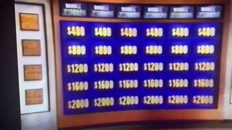 Jeopardy Round 2 Intro April 15 2009 Youtube