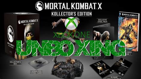 Mortal Kombat X Kollectors Import Edition Xbox One Unboxing Youtube