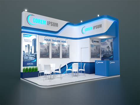 Exhibition Stand 013 18 Sqm 3d Model Exhibition Stall Design