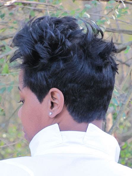 The short and sassy black hairstyle was branded a while back. Sassy Haircut back view - thirstyroots.com: Black Hairstyles