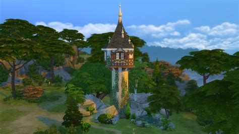 Sims 4 Rapunzel Tower Sims Maison Sims Maison