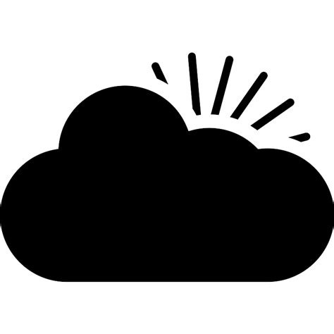 Sun Covered By Clouds Vector Svg Icon Svg Repo