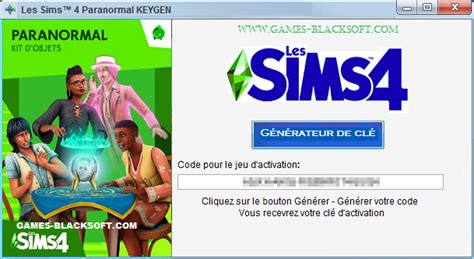 Keygen Les Sims 4 Paranormal Clé Dactivation Licence Crack Pcmac